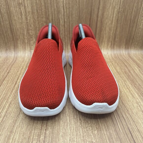 Skechers Womens Go Walk Flex 124963 Red Slip-Ins Memory Foam Sneakers Size 10 - Picture 2 of 8